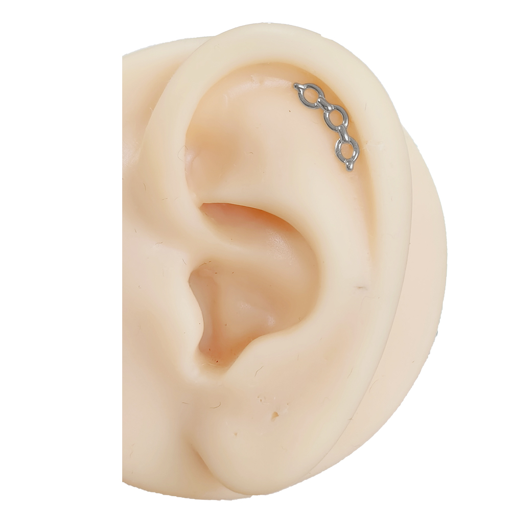 Piercing labret de titânio AST - Flat Back Labret Stud avaliação e preço