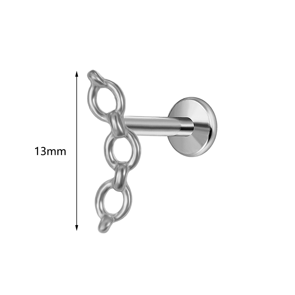 Piercing labret de titânio AST - Flat Back Labret Stud avaliação e preço